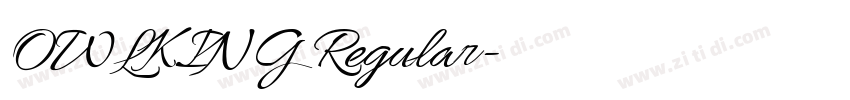 OWLKING Regular字体转换 OWLKING Regular字体转换